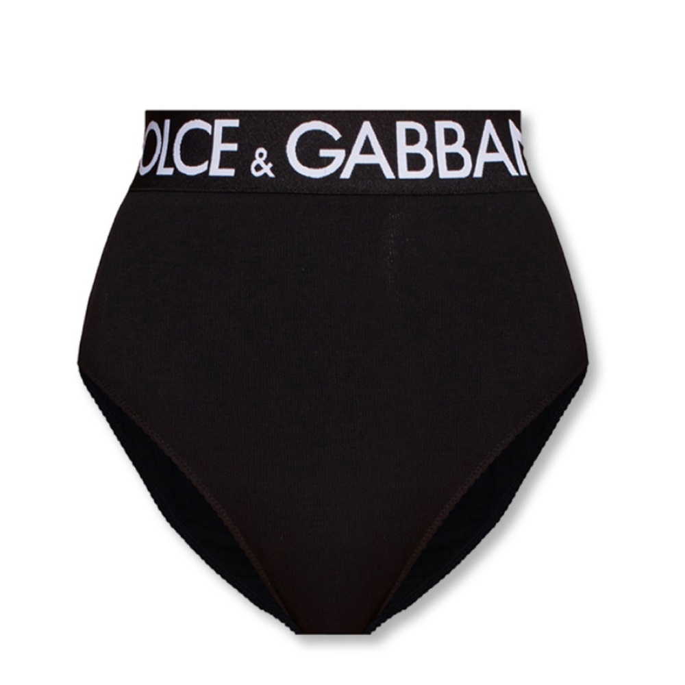 Dolce & Gabbana Black High-Waist Panties